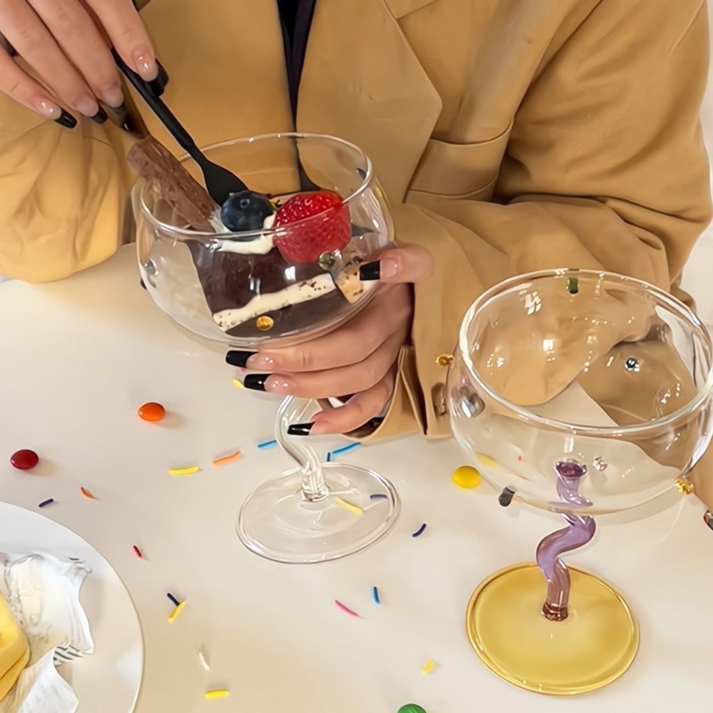 "Wavy Grace" Creative Cocktail Glasses