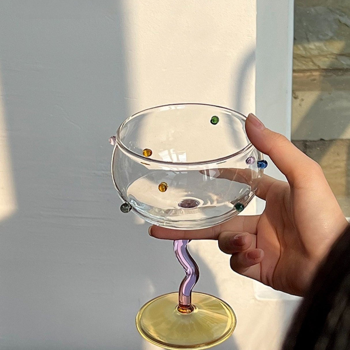 "Wavy Grace" Creative Cocktail Glasses
