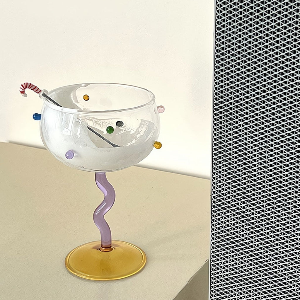 "Wavy Grace" Creative Cocktail Glasses