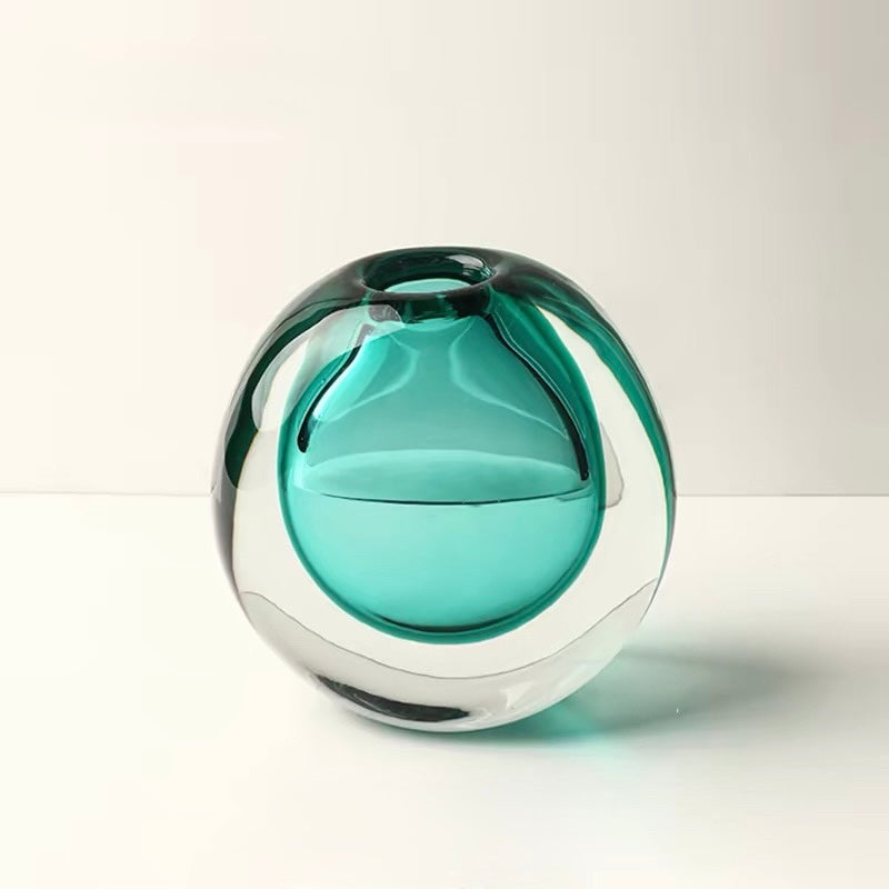 "Orbital Drop" Glass Vase