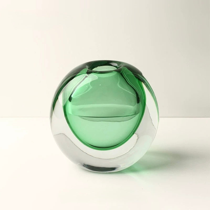 "Orbital Drop" Glass Vase