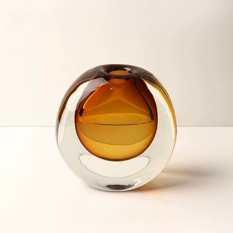 "Orbital Drop" Glass Vase